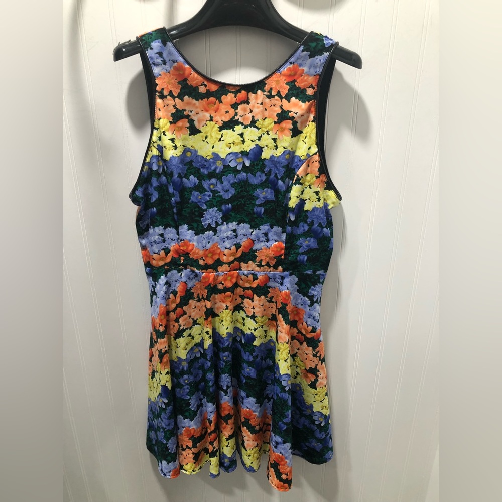 Lush Floral Print Tank Dress